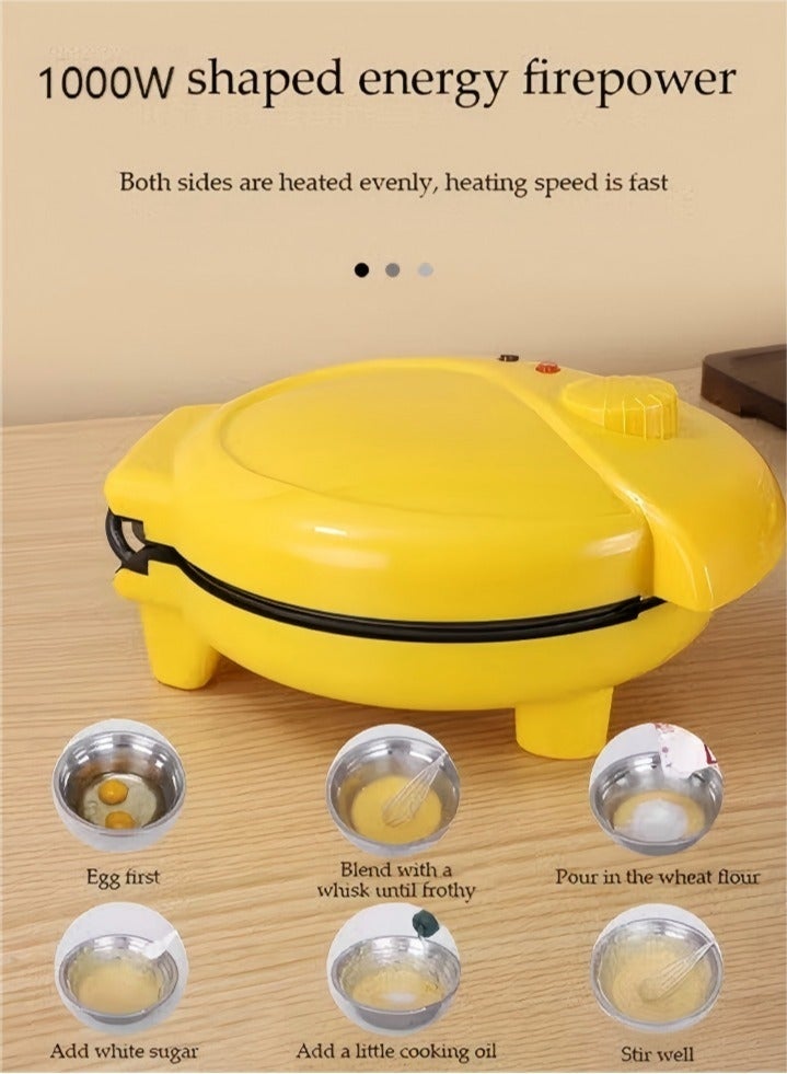 HOMESTAR Cake maker, electric mini waffle maker, making 7 different cartoon shaped waffles and cakes, double sided heating non stick board, 1000W, suitable for baking, breakfast, kitchen - Image 4